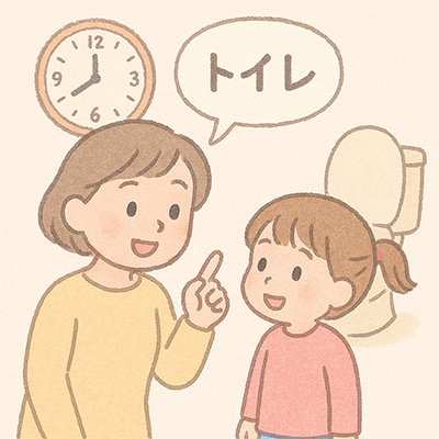 時間を決めて声かけする様子